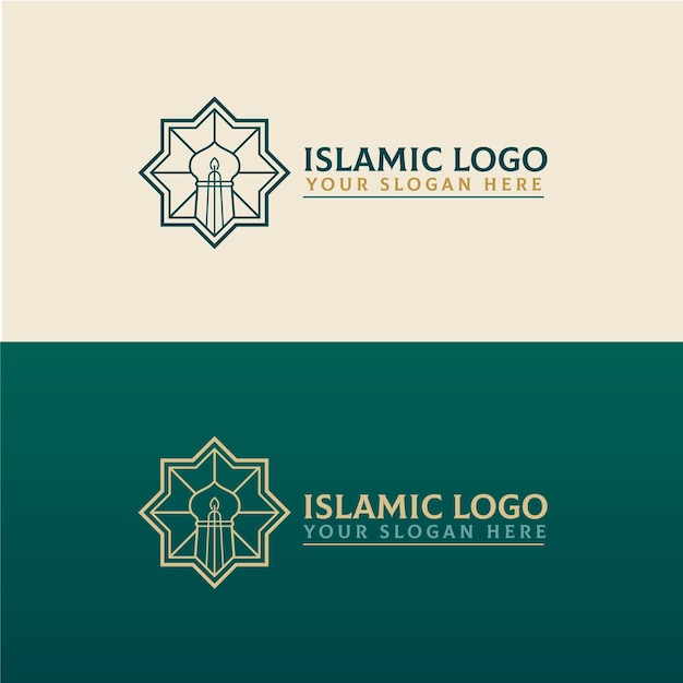 Islamskie logo w dwóch kolorach