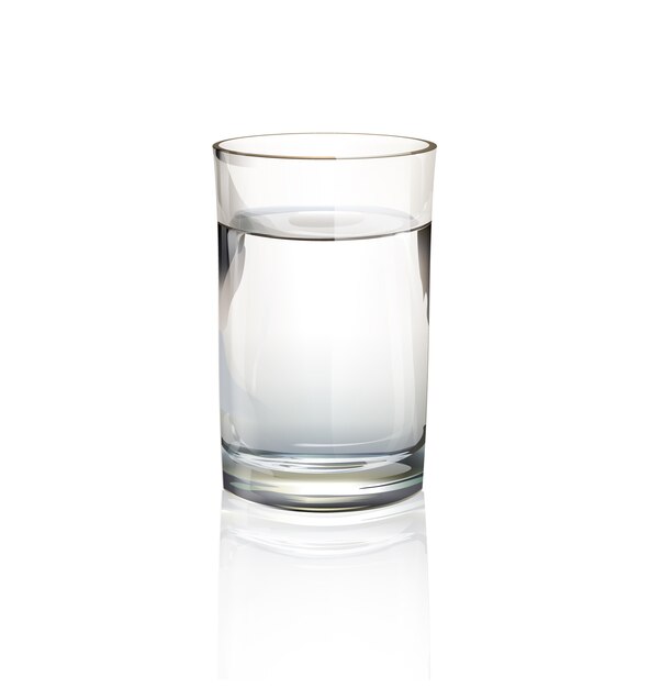 Izolowane szklanka wody