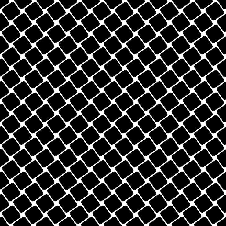 Bezpłatny plik Wektor jednolite czarno-bia? e kwadratowy wzór - geometryczne halftone streszczenie wektora tle projekt graficzny