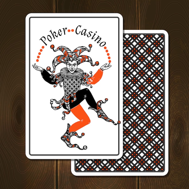 Bezpłatny wektor joker cards realistic illustration