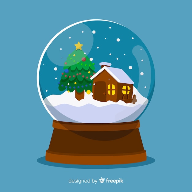 Kabinowa Boże Narodzenie Snowball Ilustracja