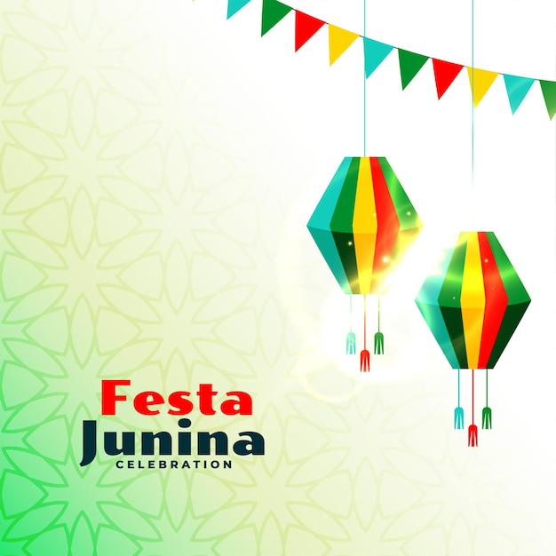 Karta Festiwalowa Festa Junina Z Dekoracją Imprezową