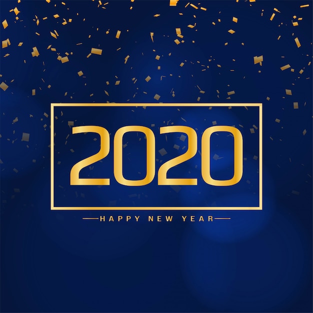 Karta Konfetti Nowoczesny Nowy Rok 2020