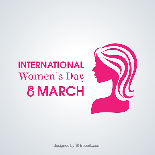 Bezpłatny wektor karta międzynarodowy dzień kobiet