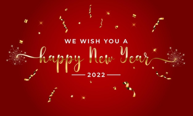 Kartkę z życzeniami szczęśliwego nowego roku 2022