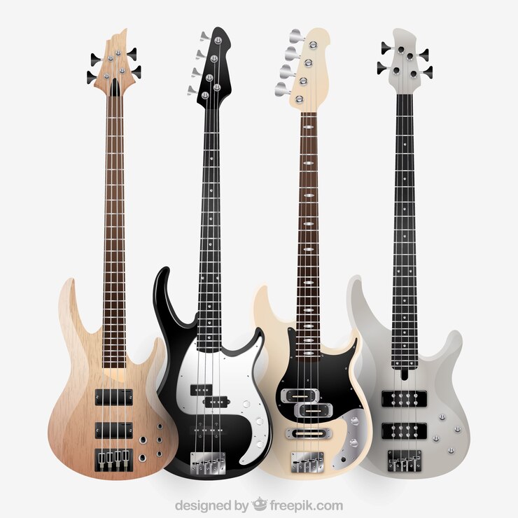 Bezpłatny plik Wektor kilka nowoczesnych gitar elektrycznych