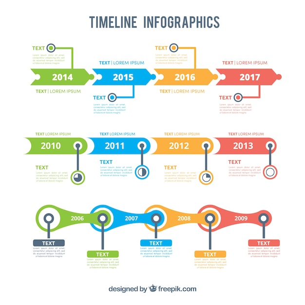 Bezpłatny wektor kilka terminów infograficznych