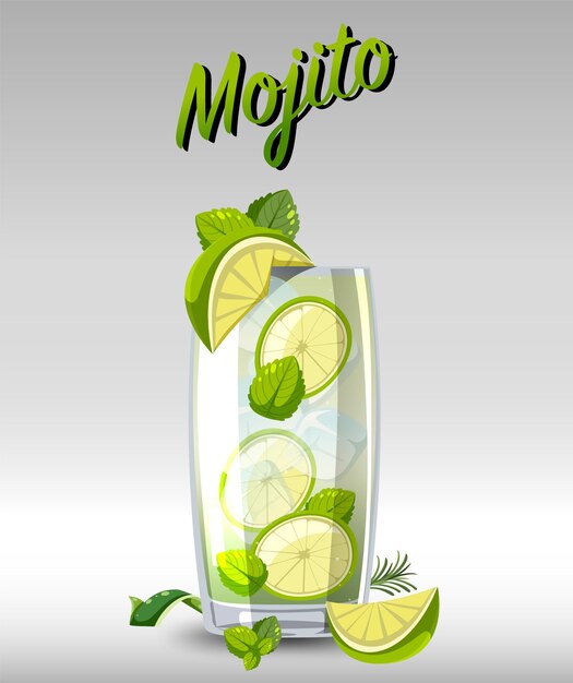 Koktajl Mojito w szklance