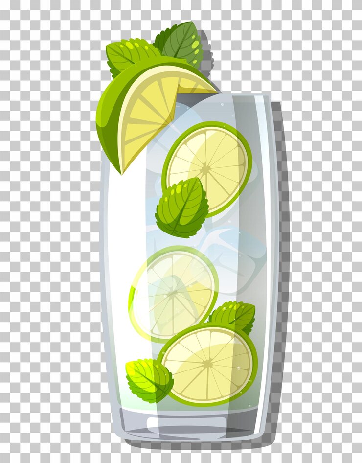 Bezpłatny plik Wektor koktajl mojito w szkle