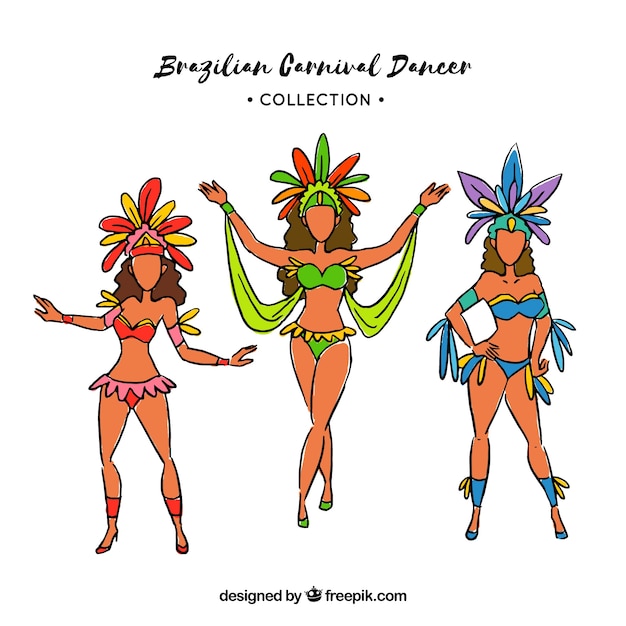 Kolekcja Brazylijskich Tancerzy Karnawałowych