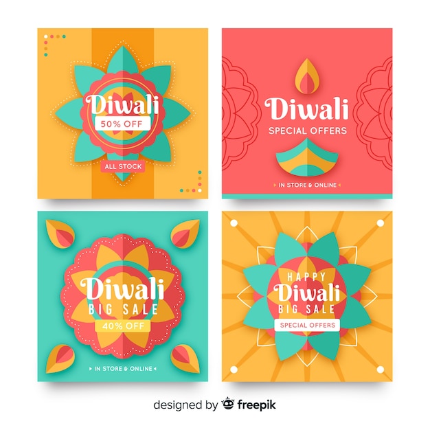 Kolekcja Diwali Holiday Instagram Post