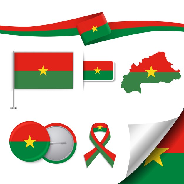 Kolekcja elementów przedstawicielskich Burkina faso