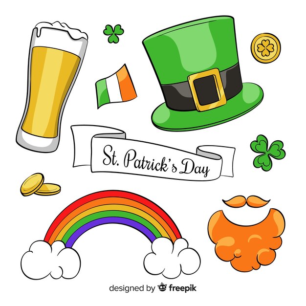 Kolekcja elementów St patrick's day