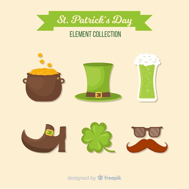 Kolekcja Elementów St Patrick's Day