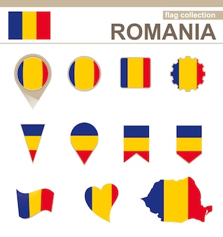 Kolekcja flaga rumunii, 12 wersji