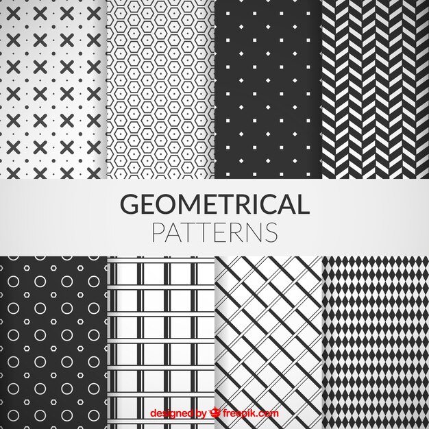 Kolekcja geometryczne wzory