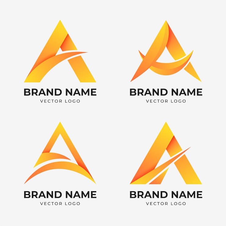 Bezpłatny plik Wektor kolekcja gradientu szablon logo