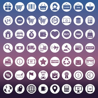 Kolekcja ikon dla e commerce