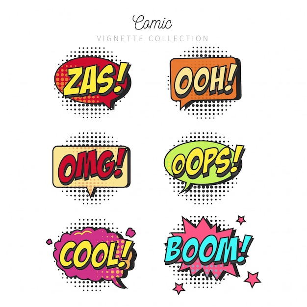 Kolekcja Komiks Speech Bubbles