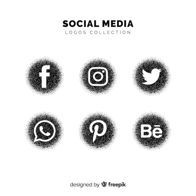 Bezpłatny wektor kolekcja logo mediów społecznościowych