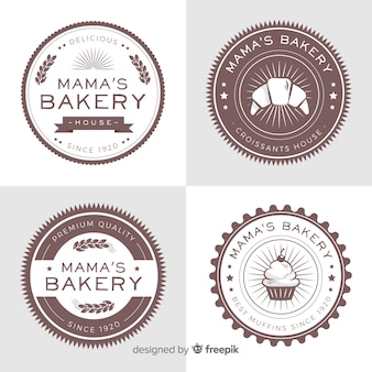 Kolekcja logo piekarni