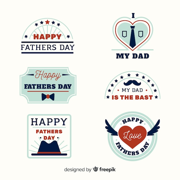 Kolekcja Odznak Płaski Dzień Ojca