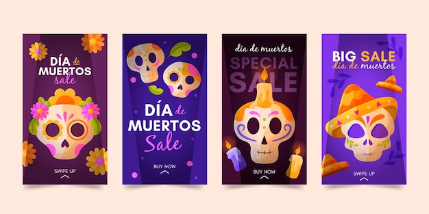 Kolekcja Opowiadań Na Instagramie Dia De Muertos