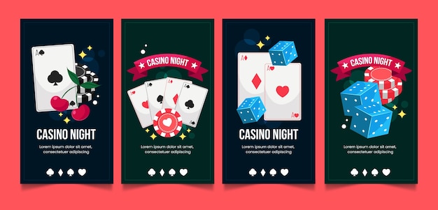 Kolekcja opowiadań na instagramie dla kasyna i hazardu