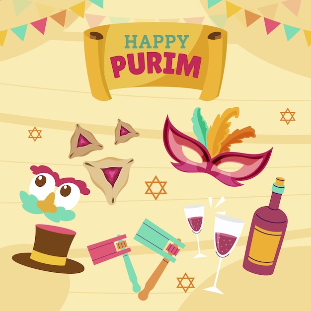 Kolekcja Płaskich Elementów Purim