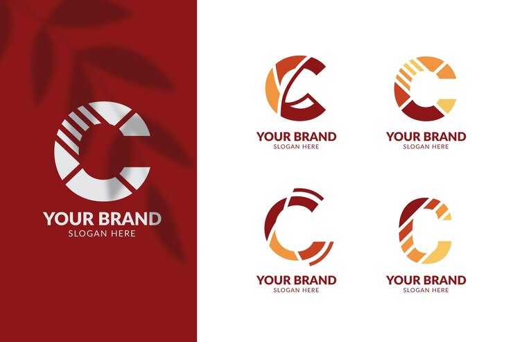 Bezpłatny plik Wektor kolekcja płaskich logo c