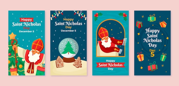 Kolekcja Płaskich Sinterklaas Instagram Story