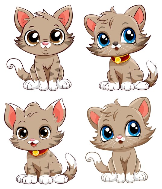 Kolekcja postaci z kreskówek Cute Kittens