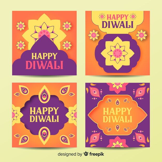 Kolekcja Postów Diwali Na Instagramie