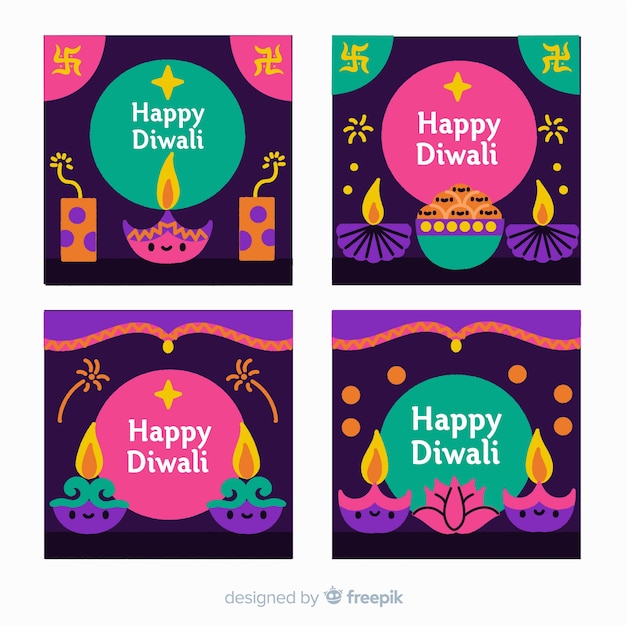 Kolekcja Postów Diwali Na Instagramie