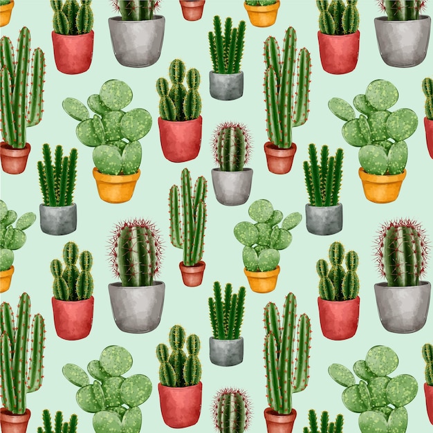 Kolekcja wzorów kaktusów