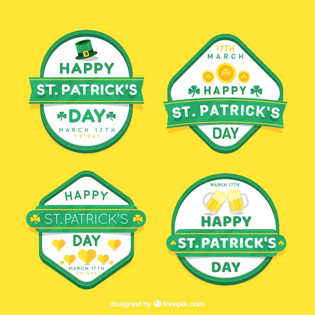 Kolekcja znaczków i etykiet St. Patrick&#39;s
