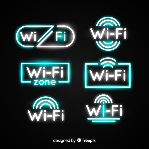 Kolekcja Znak Neon Wifi