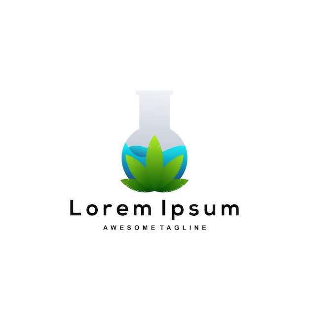 Kolor Gradientu Logo Cannabis Labs