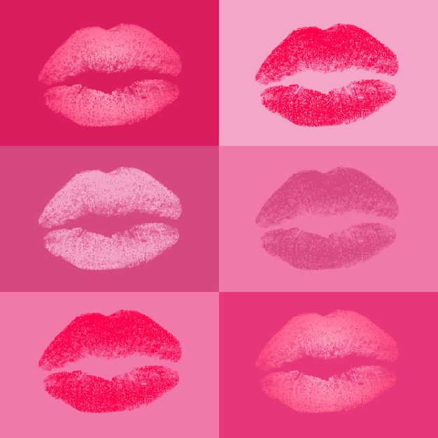Kolorowa kolekcja pocałunki