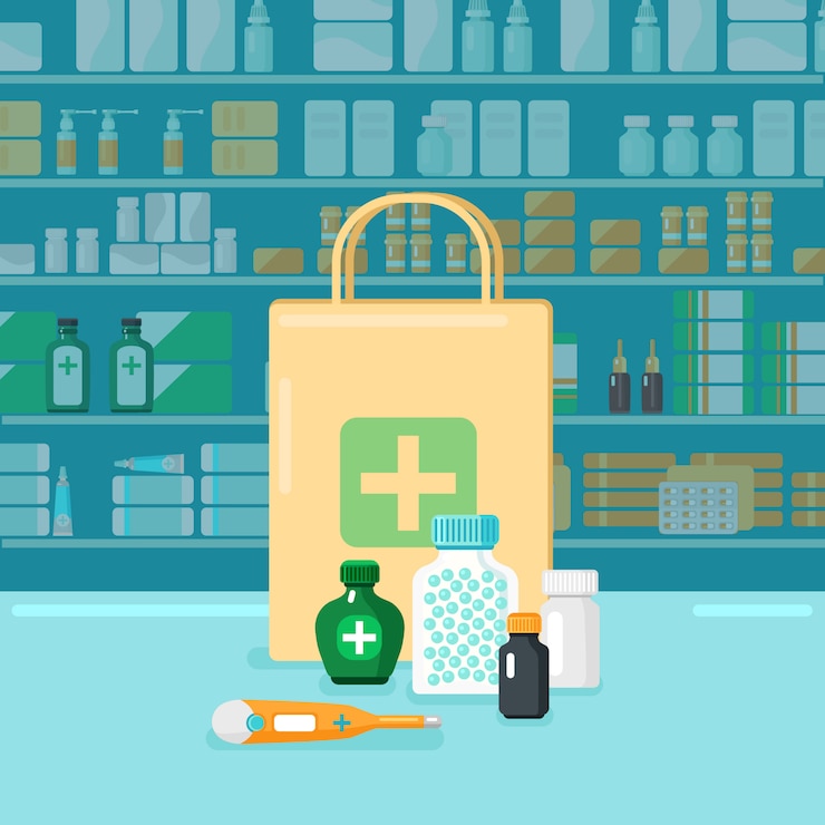 Bezpłatny plik Wektor kolorowa koncepcja farmacji