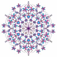 Bezpłatny wektor kolorowa mandala design