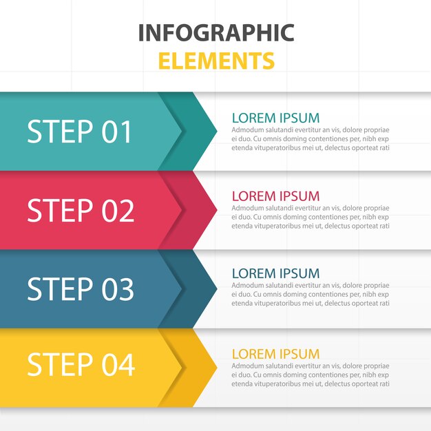 kolorowe abstracttriangle szablonu biznesu infografika