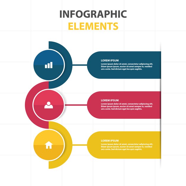 Kolorowe abstrakcyjne biznesowych Infographic szablonu