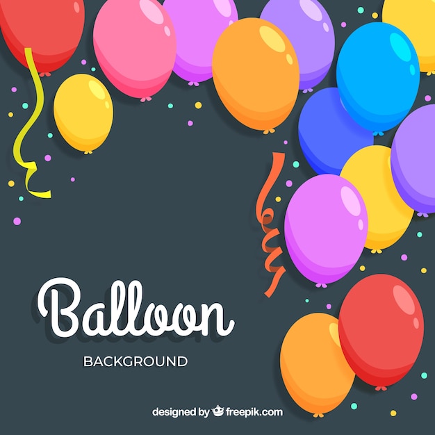 Kolorowe balony tło, aby świętować