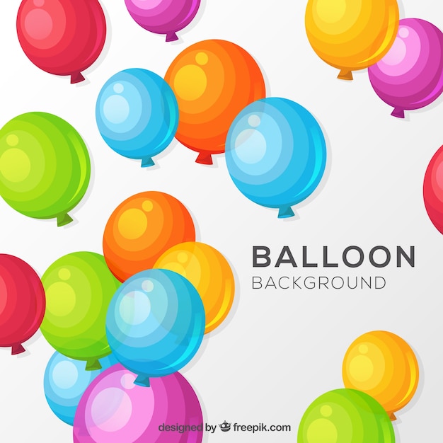 Kolorowe balony tło