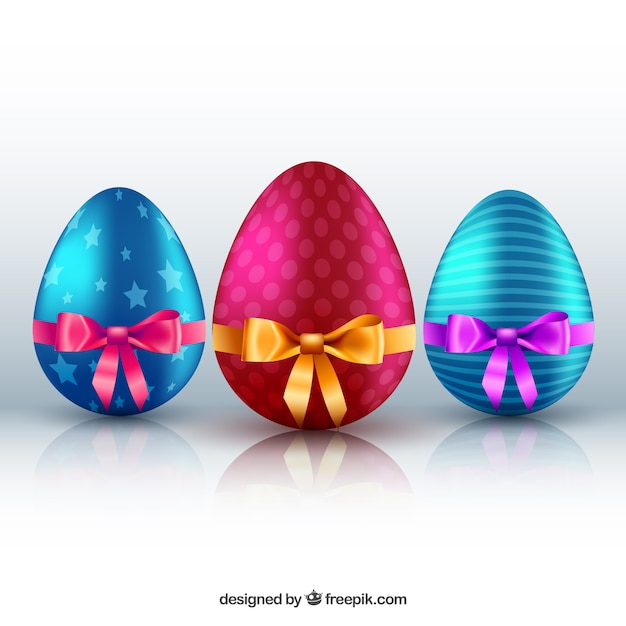 Kolorowe I Zdobione Jaja Wielkanocne
