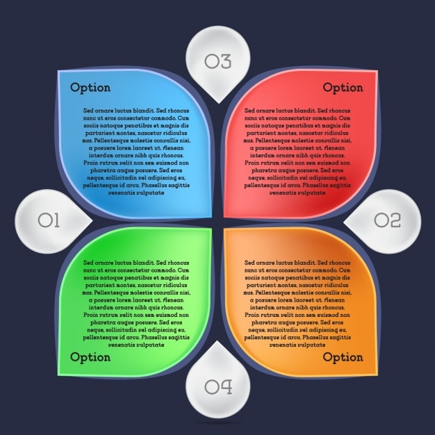 Bezpłatny wektor kolorowe infografika szablon