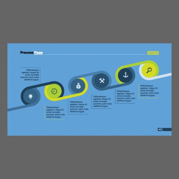 Kolorowe Infografika Szablon