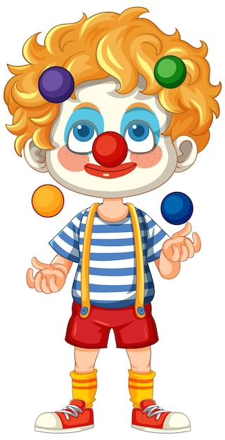 Bezpłatny wektor kolorowe kulki klauna do żonglowania