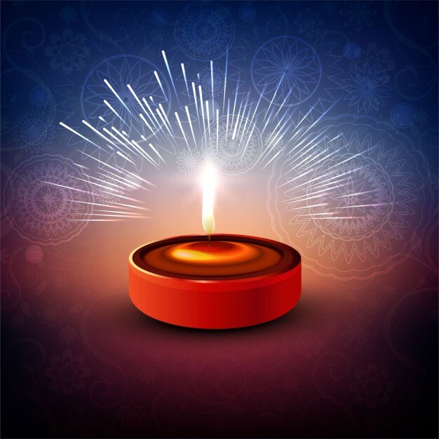 Kolorowe okazji Diwali tle
